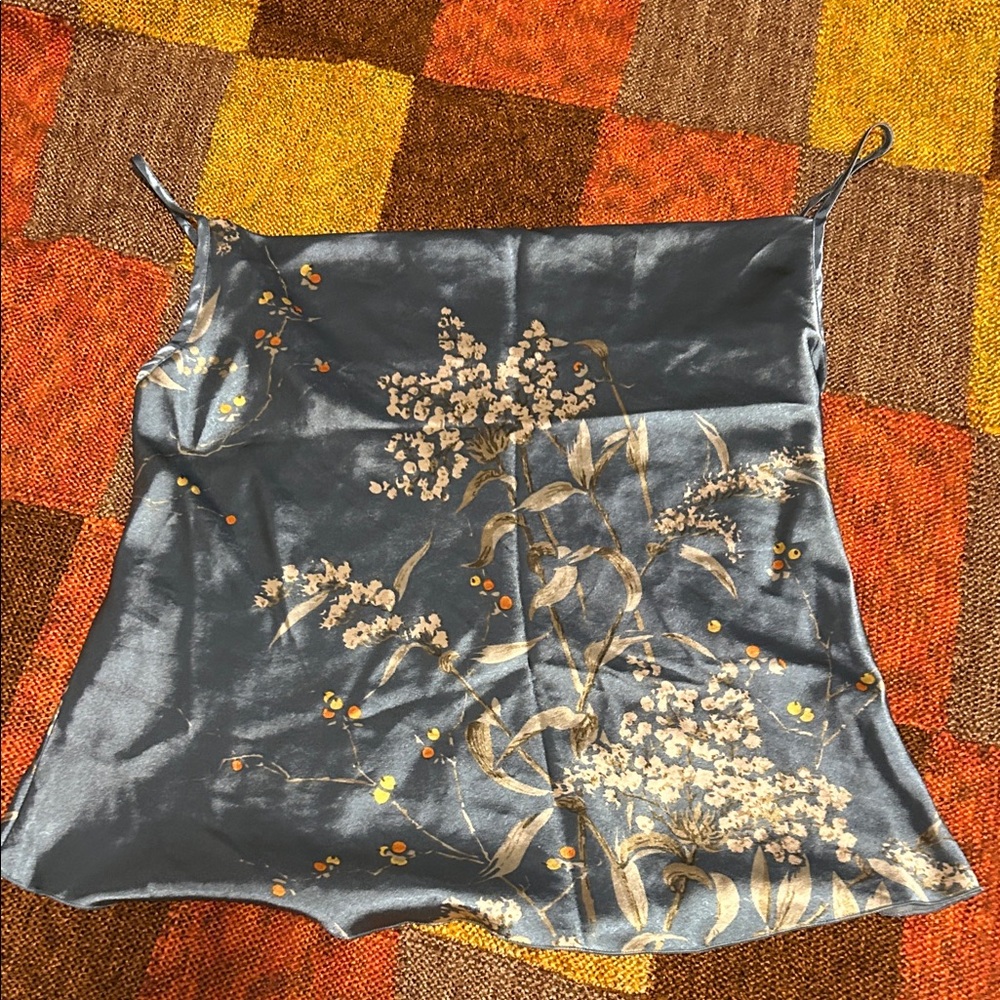Floral Satin Women Top